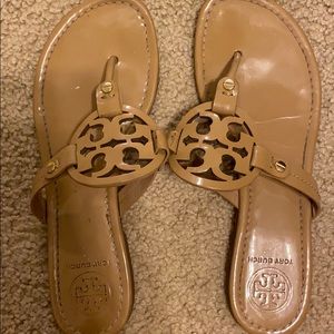 Tory Burch Patent Nude Millers